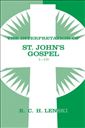 Interpretation of St.John's Gospel 1-10