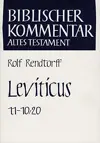 Leviticus 1,1–10,20